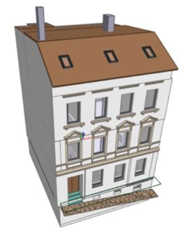 Gera, Wohngebäude, Gebäudeaufmaß BIM