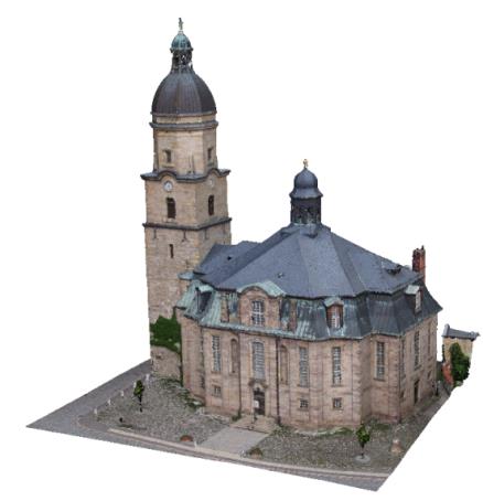 Stadtkirche Waltershausen, Dach- und Fassadenaufmaß