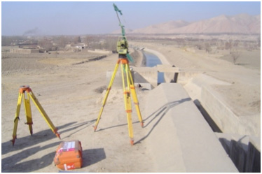 Afghanistan, Khanabad - Lageplan für Wasserkraftwerk
